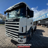 Caminhão Scania G400 Revisado 6x2 Branco - 2005