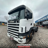 Caminhão Scania R124 G400 6x2 Branco - 2004