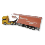 Caminhão Scania R73o Trucada+carreta Baú Tnt Mercúrio 1:32