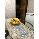 Caminho De Mesa Bordado Guipir 40x120cm Trilho Renda Croche