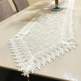 Caminho De Mesa Guipir Bordado 40x150 Premium Centro De Mesa