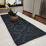 Caminho De Mesa Tecido Jacquard 1,40mx0,45m Kit 12 Unidades
