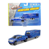 Caminhonete + Trailer - Heartland Haulers 1/64 Maisto