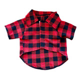 Camisa - Roupa - Inverno - Pet - Cachorro Gato Xadrez Junina