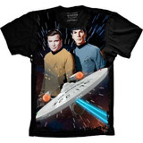 Camisa, Camiseta Filme Star Trek Spock E Kirk Top Plus Size