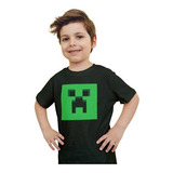 Camisa, Camisetas Minecraft Manga Curta Infantil