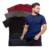 Camisa Academia Kit Com 3 Treino Corrida Moda Fitness