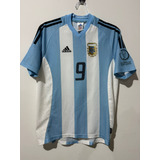 Camisa Argentina Copa Do Mundo 2002 Batistuta 9 Oficial
