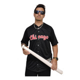 Camisa Baseball M10 Chicago 23 Preto Hip Hop Esporte
