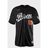 Camisa Baseball Prison New York Preta