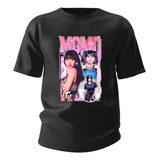 Camisa Basica Camiseta Momo Hirai Twice Cantora Kpop Tour 