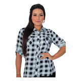 Camisa Blusa Xadrez Feminina Festa Junina