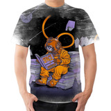 Camisa Camiseta Adventures Space Mergulhador Espaço