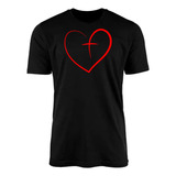 Camisa Camiseta Amor Por Jesus Coração