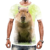 Camisa Camiseta Animais Silvestres Capivara Rato