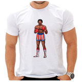 Camisa Camiseta Apollo Creed Rocky Balboa Filme Retro L84