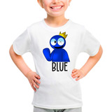 Camisa Camiseta Azul Blue Babão Rainbow