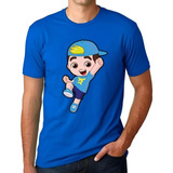 Camisa Camiseta Basica Azul Luccas Neto