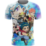 Camisa Camiseta Beyblade Desenho Infantil Anime Batalha 01