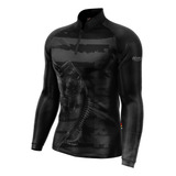 Camisa Camiseta Blusa De Pesca Proteção Uv50 Tucunaré Black