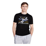 Camisa Camiseta Caça F4 Phantom F-4 Avião Guerra Preta
