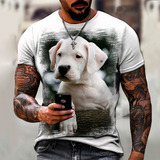 Camisa Camiseta Cachorro Dogo Argentino Filhote 4