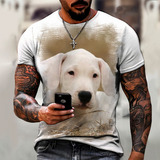 Camisa Camiseta Cachorro Dogo Argentino Filhote 5