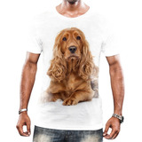 Camisa Camiseta Cachorros De Raça Cocker Orelhas Filhotes 2