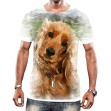 Camisa Camiseta Cachorros De Raça Cocker Orelhas Filhotes 5