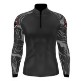 Camisa Camiseta Com Proteção Solar Uv50 Térmica Manga Longa