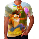 Camisa Camiseta Crash Jogo Sonic Mario