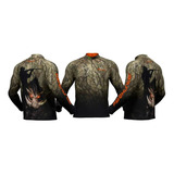 Camisa Camiseta De Pesca Caça Hunter Presa Viva C Proteçãouv