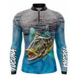 Camisa Camiseta De Pesca Proteção Uv50+ Super King Sk03