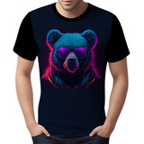 Camisa Camiseta Estampada T-shirt Face Urso