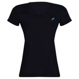 Camisa Camiseta Feminina Decote V Beach Tennis Uv Mormaii