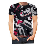 Camisa Camiseta Fita K7 Discos Música Bandas Rádio Hd 01