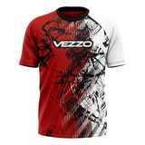 Camisa Camiseta Futevôlei Vezzo Vision Manga Curta Fps50+