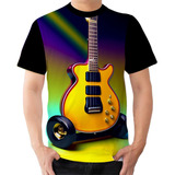 Camisa Camiseta Guitarra Instrumento Nota Musical