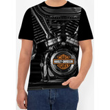 Camisa Camiseta Harley Motos Luxo Motona