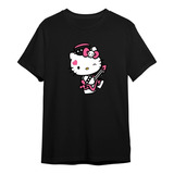 Camisa Camiseta Hello Kitty Musica Roqueira