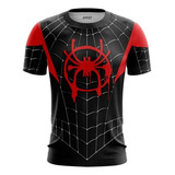 Camisa Camiseta Homem Aranha Frente Costa Envio Rápido 