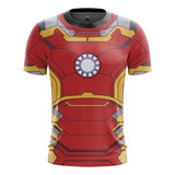 Camisa Camiseta Homem De Ferro Frente Costa Envio Rápido 04