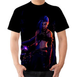 Camisa Camiseta Jinx League Of Legends Arcane 6