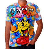 Camisa Camiseta Pac Mario Sonic Crash Jogo Game Todos Model3