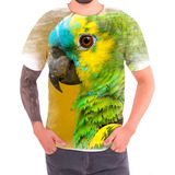 Camisa Camiseta Papagaio Loro Pássaro Raça