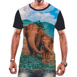 Camisa Camiseta Personaliza Animal Elefante Africa Asia 18