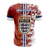 Camisa Camiseta Seleção Inglaterra Torcida Personalizada