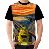 Camisa Camiseta Shrek Quadro O Grito#