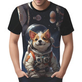 Camisa Camiseta Tshirt Cachorro Astronauta Cão