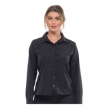 Camisa Camisete Tricoline Feminino Uniforme Social Qualidade